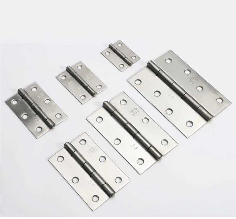 1-4 Inch Furniture Cabinet Door Hinges Stainless Steel Drawer Fitting Hinge Hardware Box Accessories 2in 3in 1.5in 2.5in 3.5in