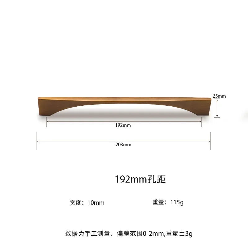 Nordic Classic Drawer Handle Antique Bronze Golden Handle Wine Cabinet Closet Door Handle Furniture Hardware Zinc Alloy