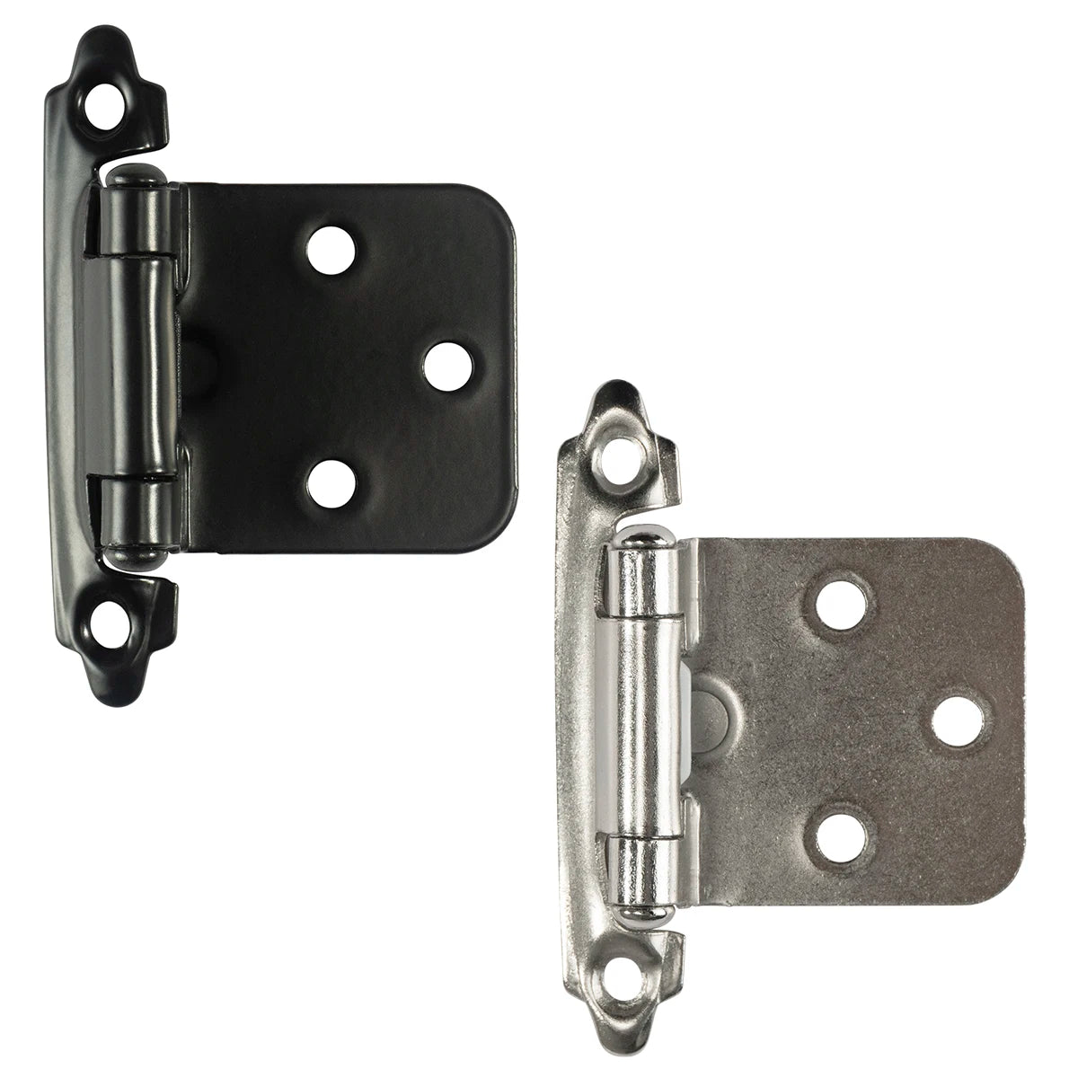 Decorative Metal Self Closing Cabinet Hinges for Wood Kitchen Furniture 1/2" Overlay Face Frame Cupboard Door Spring Hinge