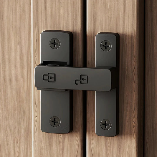 Door Lock 90/180 Degree Barn Bolt Cast Stainless Steel Hook Latch Window Cabinet Locks with Screws Right Angle Sliding Gate Lock