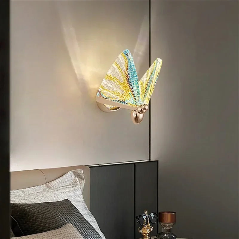 TEMAR Nordic Creative Butterfly Wall Lights Sconces Modern LED Lamps Fixtures Decorative for Home