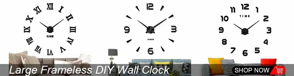 MCDFL 3D Large Wall Clock Self Adhesive Acrylic Mirror Stickers Giant Watches Timepiece Decoration Living Room for Home Interior