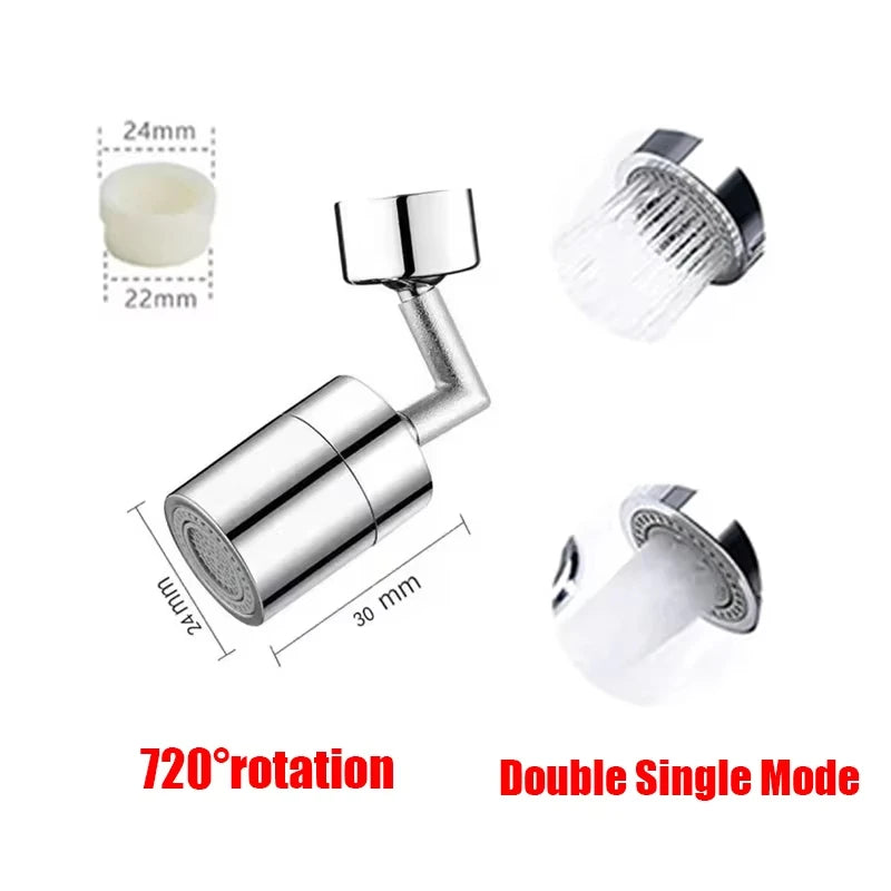Kitchen Faucet Spray Head Filter Adjustable 360° Rotary Splashback Tap Nozzle Bubbler Kitchen Sink Faucet Aerator Bathroom Fit