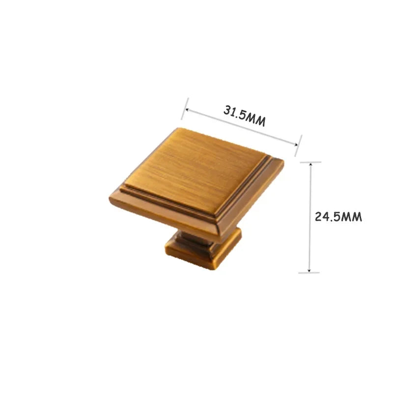 Classical Antique Cabinet Handles Brass Yellow Bronze Pulls Drawer Hardware Furniture Kitchen And Wardrobe Door Knobs