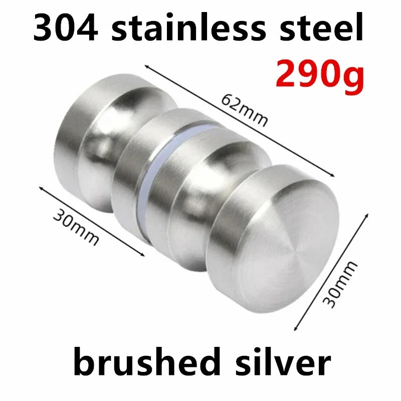 Bathroom Glass Door Knob Aluminum Alloy Shower Cabinet Window Kitchen Cupboard Hardware Handle with Screw Modern Home Decor