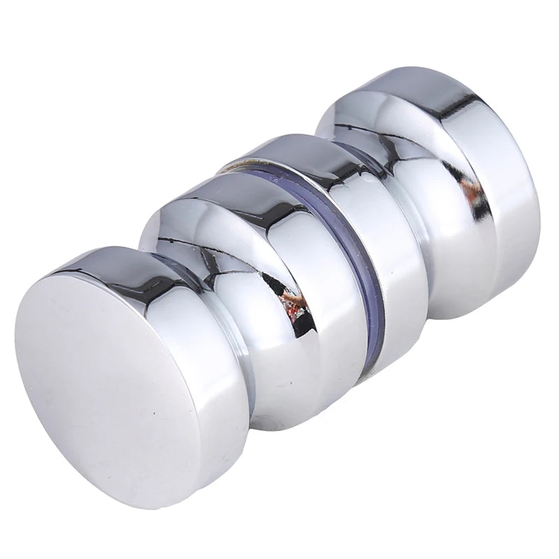 2024 Stainless Steel Back-to-Back Glass Door Knob Puller Push Bathroom Shower Handle 3 Types