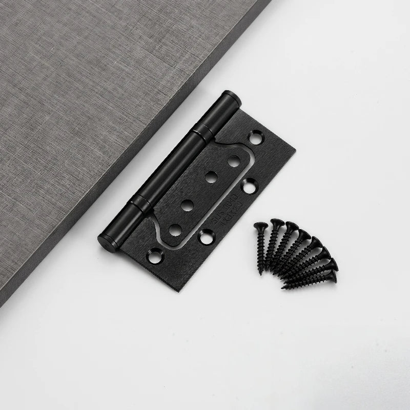Stainless Steel Parent-Child Hinge, Door Suction Hinge Three-in-one, No Grooves Required, Wooden Door Silent Hinge, Hardware