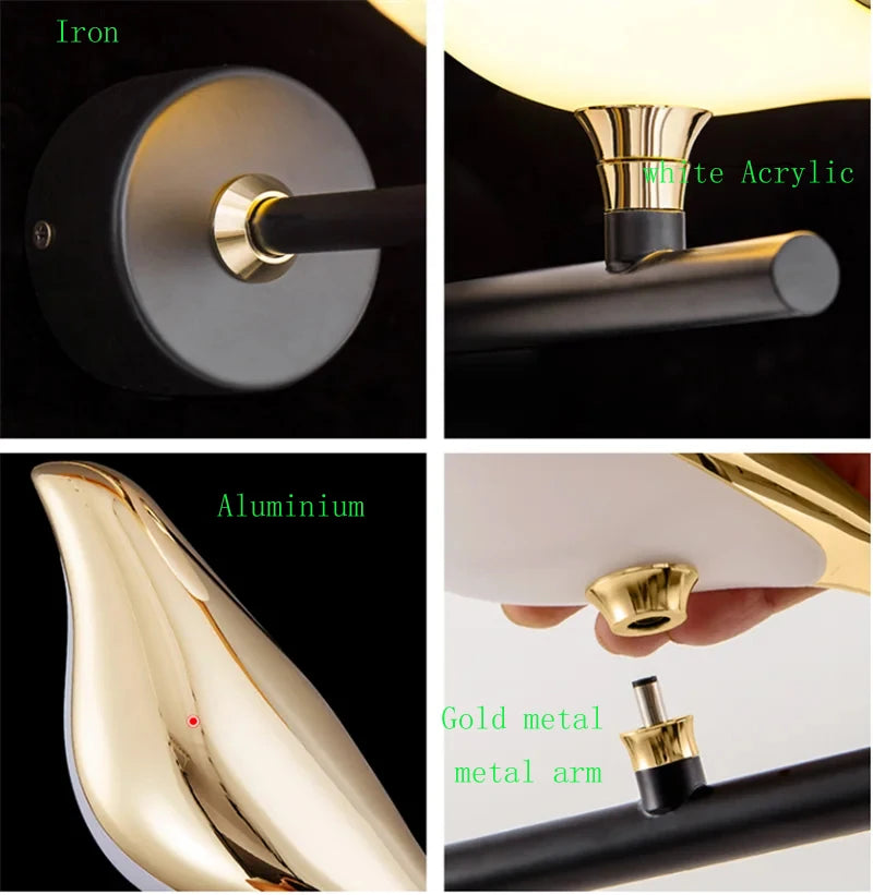 Buy Nordic Golden Bird LED Wall Lamp | Save 20% Now