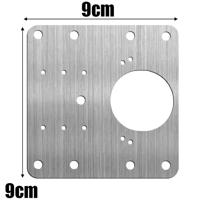 Cabinet Hinge Repair Plate Kit Stainless Steel Furniture Drawer Door Hinge Mounting Plate with Screw Flat Fixing Brackets Tools
