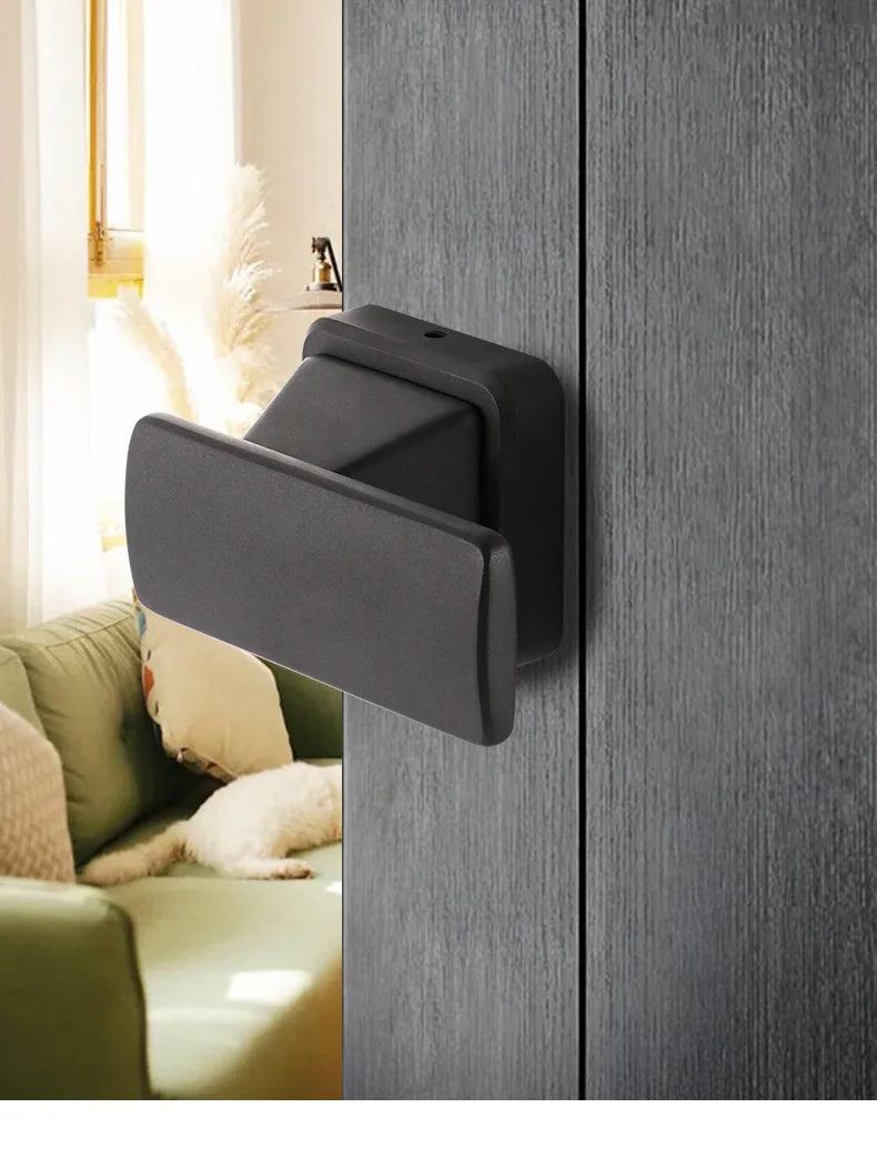 Lowest price invisible door handle anti backlock wooden door hidden door single side lock withkey hidden lock furniture hardware