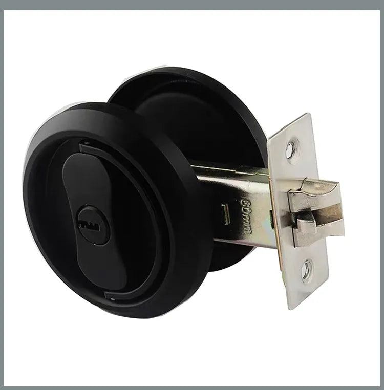 304 Stainless Steel Invisible Door Lock Hidden Lock Invisible Lock Background Wall Sliding Door Lock Double Hook Anti-theft Lock