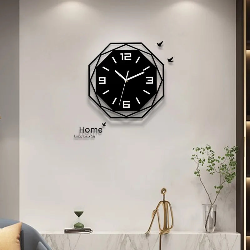 Modern minimalist decorative wall clock  silent acrylic material  minimalist personality  atmospheric art quartz clock