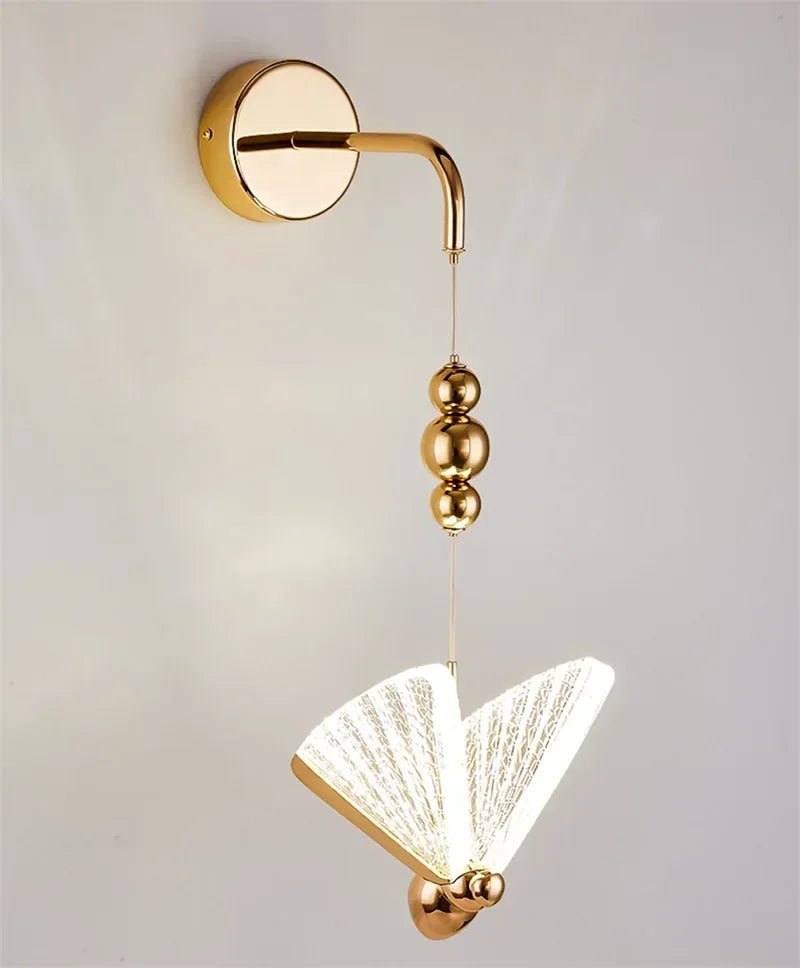 TEMAR Nordic Creative Butterfly Wall Lights Sconces Modern LED Lamps Fixtures Decorative for Home