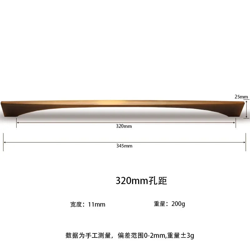 Nordic Classic Drawer Handle Antique Bronze Golden Handle Wine Cabinet Closet Door Handle Furniture Hardware Zinc Alloy