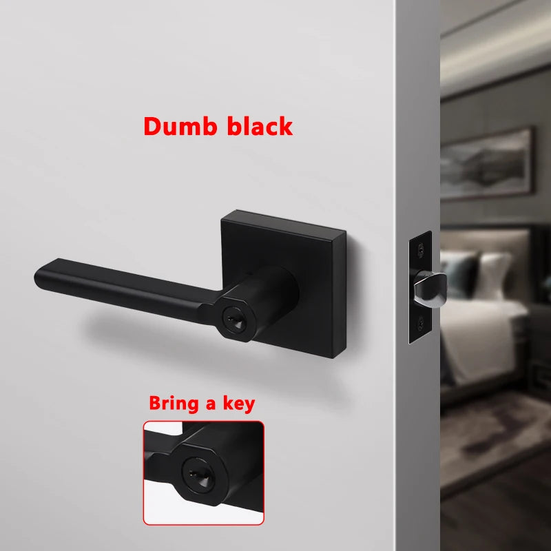 American Bathroom Door Lock Bathroom Keyless Three-pole Hand Lock Home Bedroom Door With Key Door Handle Spherical Lock Doorknob