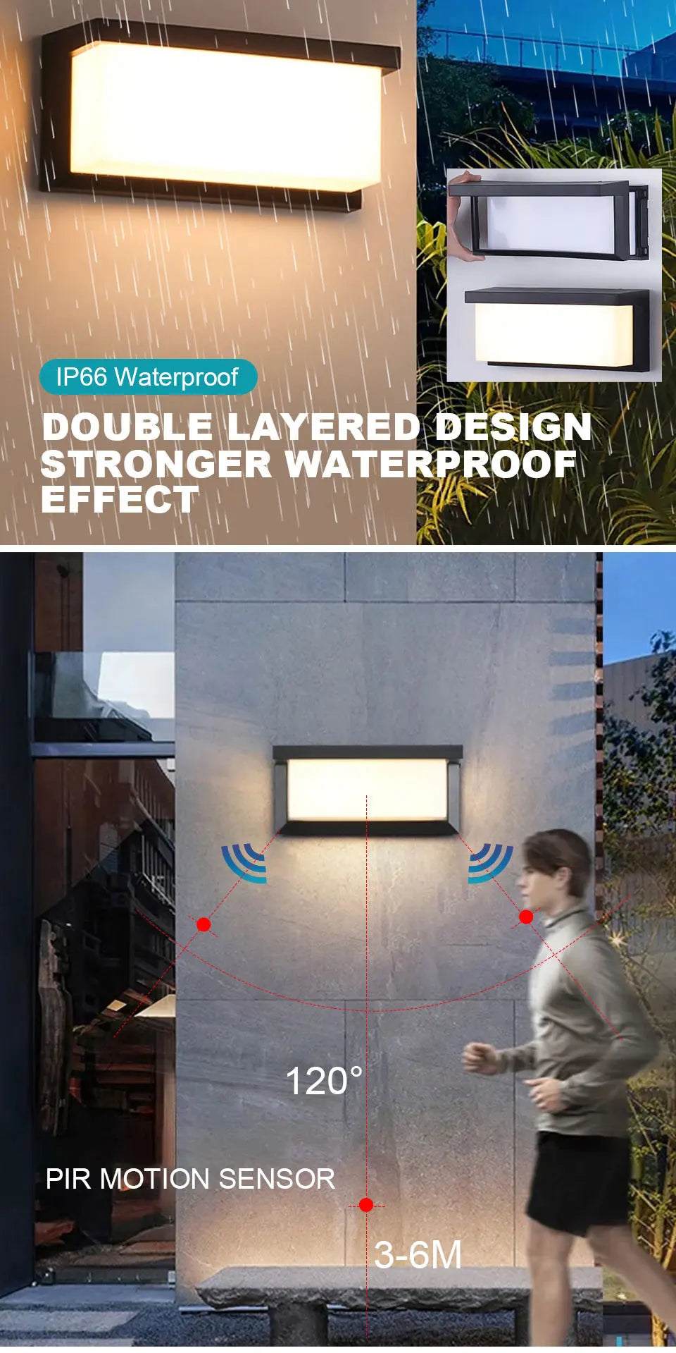 Buy LED Wall Light with Sensor - Only $18.38 | Save Now