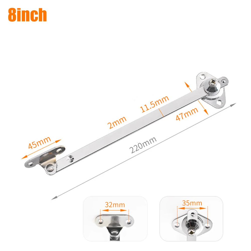 Aa2PCS 6/8/10/12 Inch Cabinet HingeDownDrop Lid Support Cupboard Furniture Doors Close Lift Up Flap Stay Hinge Sliding Rail