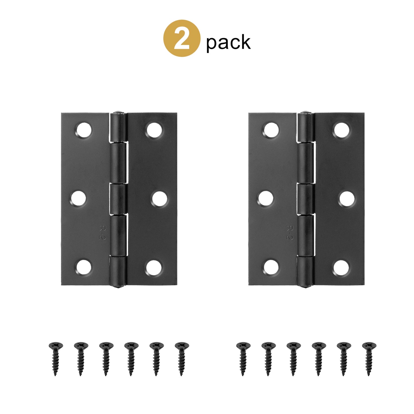 2pcs Stainless Steel Hinge 270 Degree Folding Black Small Hinges Cabinet Door Hinges for Kitchen Cupboard Wooden Box Furniture