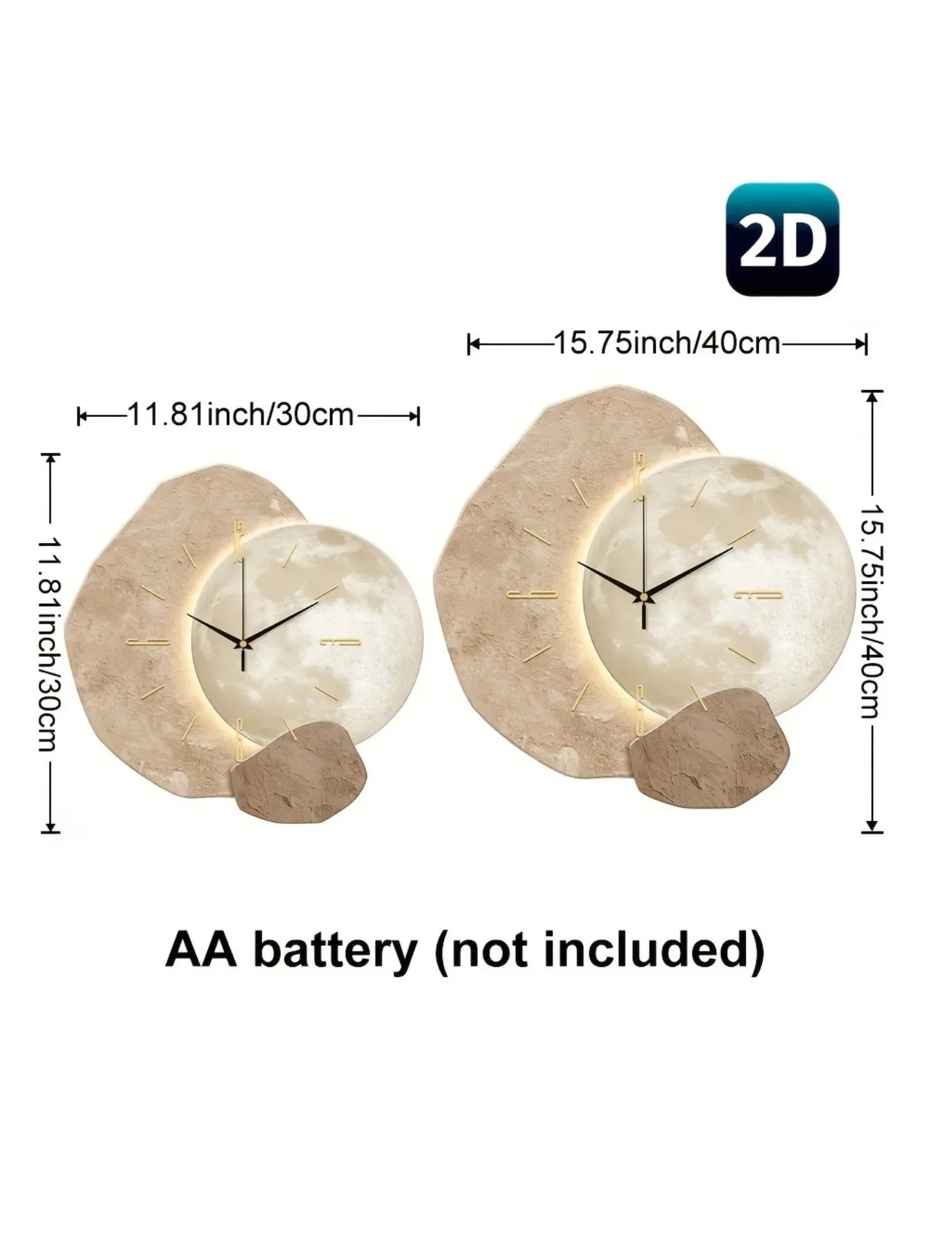 Bedroom Wall Clock | Decorative Wall Clock | Wooden Structure Mother's Day Wedding Decoration Friend Birthday Gift