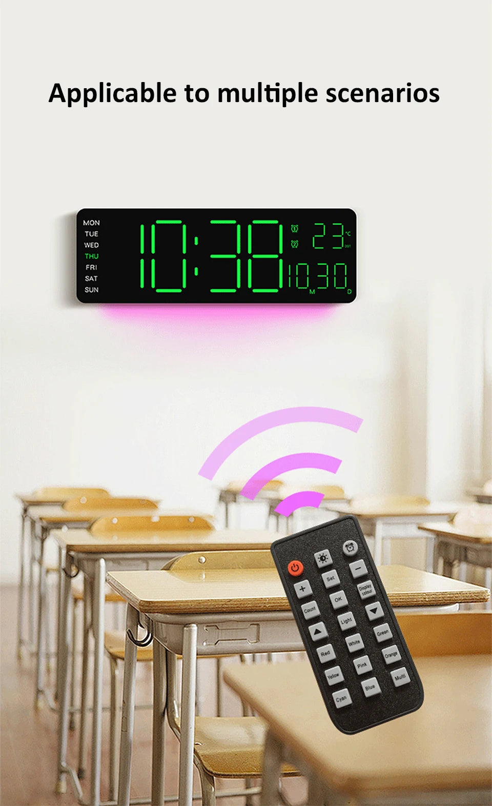 Best 13" LED Digital Alarm Clock for $81 | Free Shipping