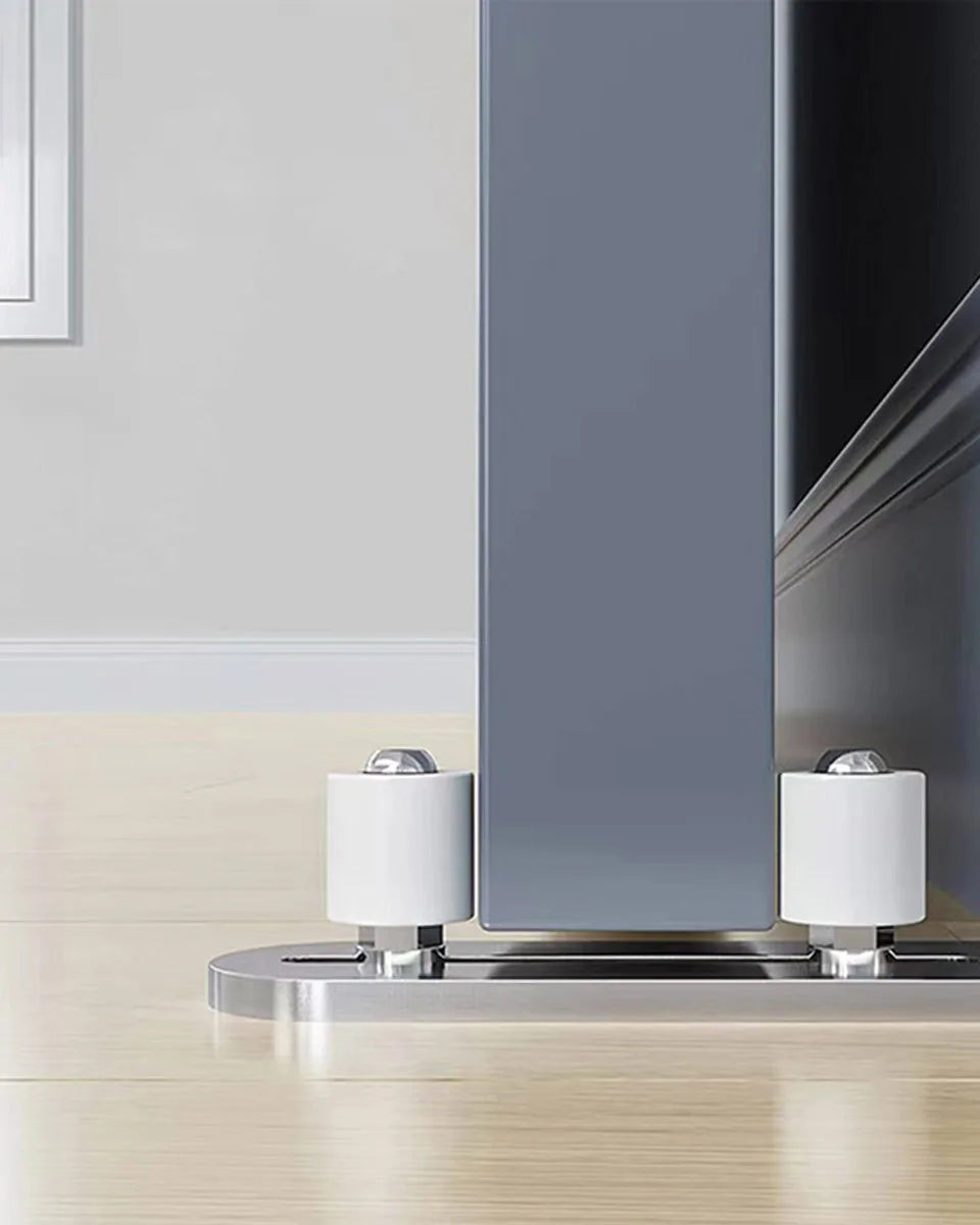 Stainless Steel Swing Stop Anti-shaking Door Stop Barn Door Double Pulley Lifting Rail Push Pull Accessories Ground Guide Hardwa