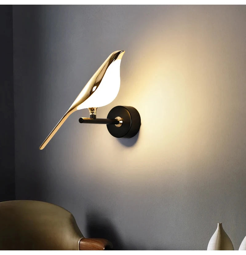 Buy Nordic Golden Bird LED Wall Lamp | Save 20% Now