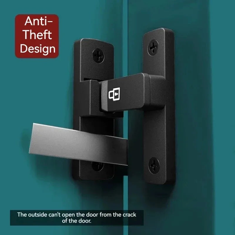 Door Lock 90/180 Degree Barn Bolt Cast Stainless Steel Hook Latch Window Cabinet Locks with Screws Right Angle Sliding Gate Lock