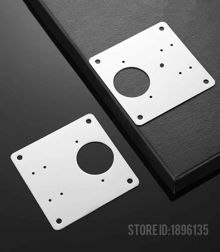 KAK 8pcs Hinge Repair Plate Brushed Stainless Steel Cabinet Hinge Fixing Plate Bracket Kit with Mounting Screws Door Hardware