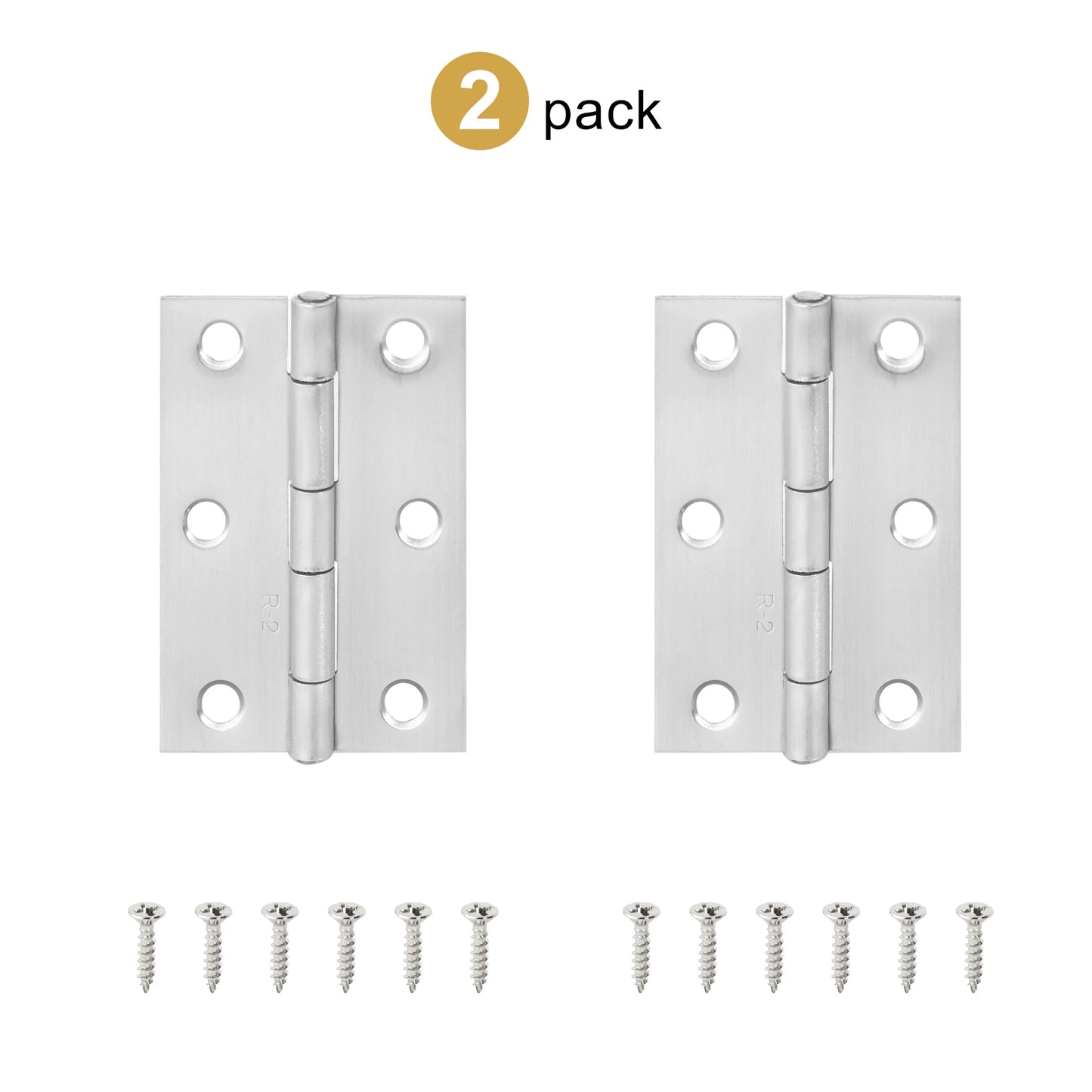 2pcs Stainless Steel Hinge 270 Degree Folding Black Small Hinges Cabinet Door Hinges for Kitchen Cupboard Wooden Box Furniture