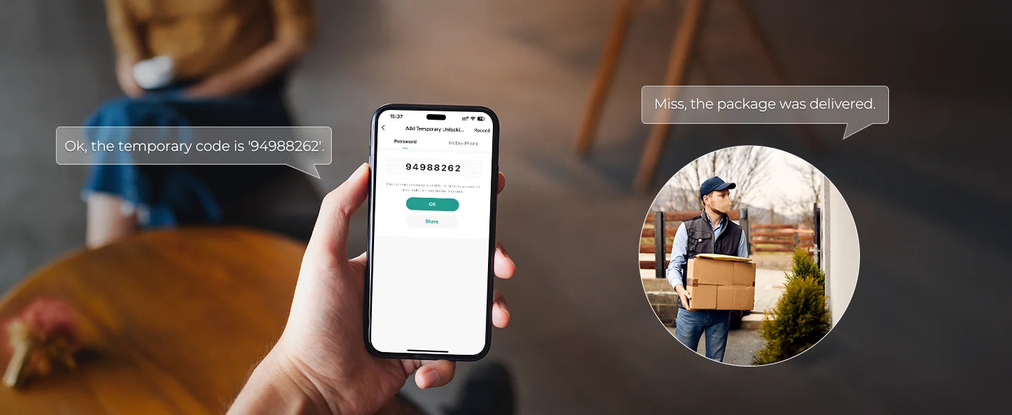 Arpha Smart Lock ‎T228 5-in-1 Entry Keyless Entry Door Lock Fingerprint Keyless Entry Door Lock Anti-Peep Keypad Code Waterproof