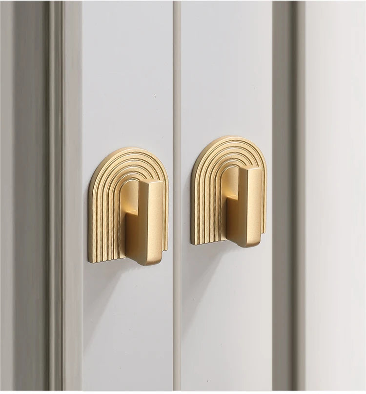 Golden Cupboard Door Handle Modern Minimalist Wardrobe Door Knob Drawer Knobs Shoe Cabinet Handle Furniture Handle