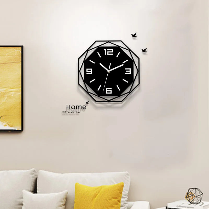Modern minimalist decorative wall clock  silent acrylic material  minimalist personality  atmospheric art quartz clock