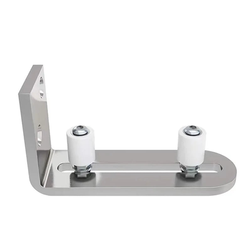 Stainless Steel Swing Stop Anti-shaking Door Stop Barn Door Double Pulley Lifting Rail Push Pull Accessories Ground Guide Hardwa