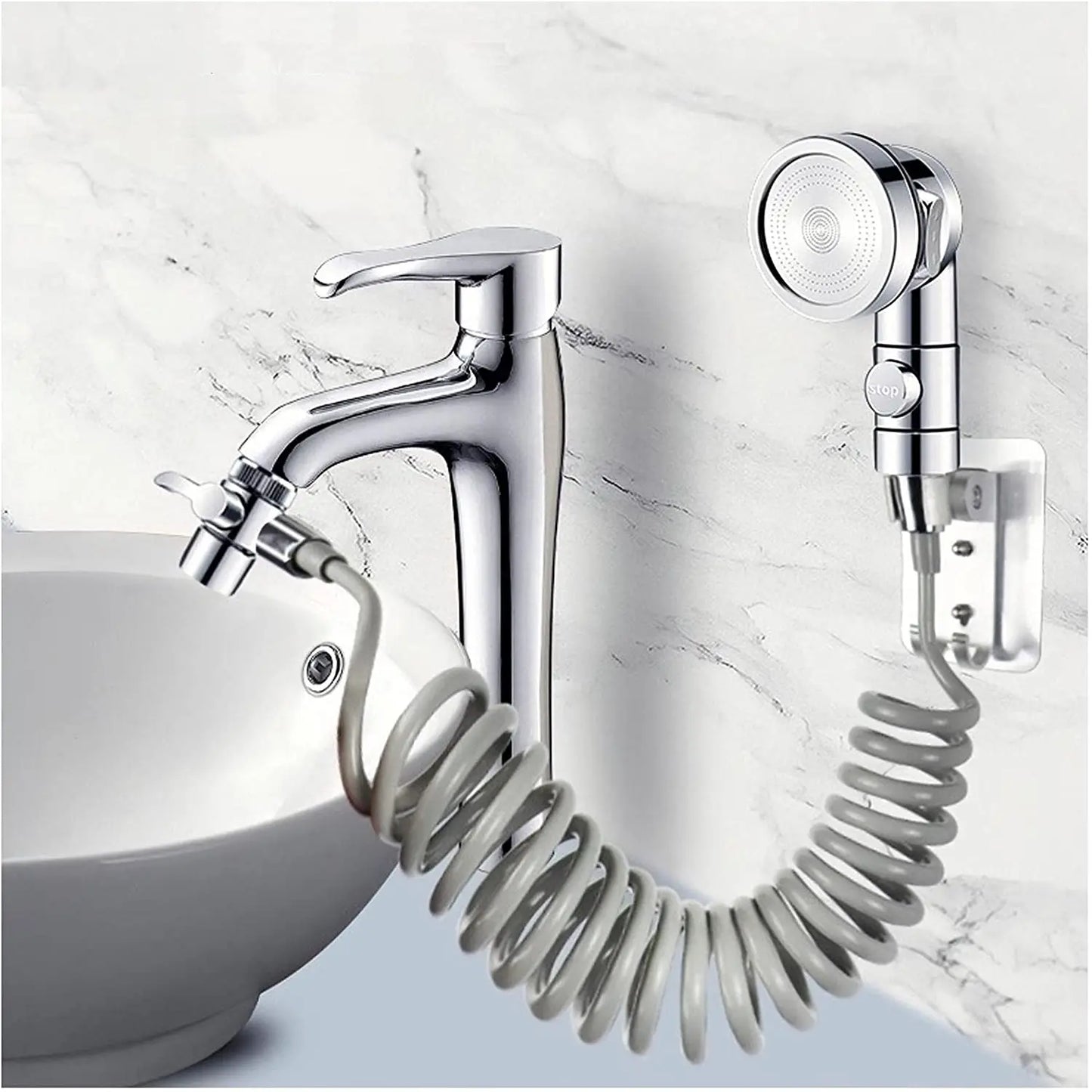 New Faucet extender external shower head bathroom faucet adapter attachment washbasin faucet external shower head set
