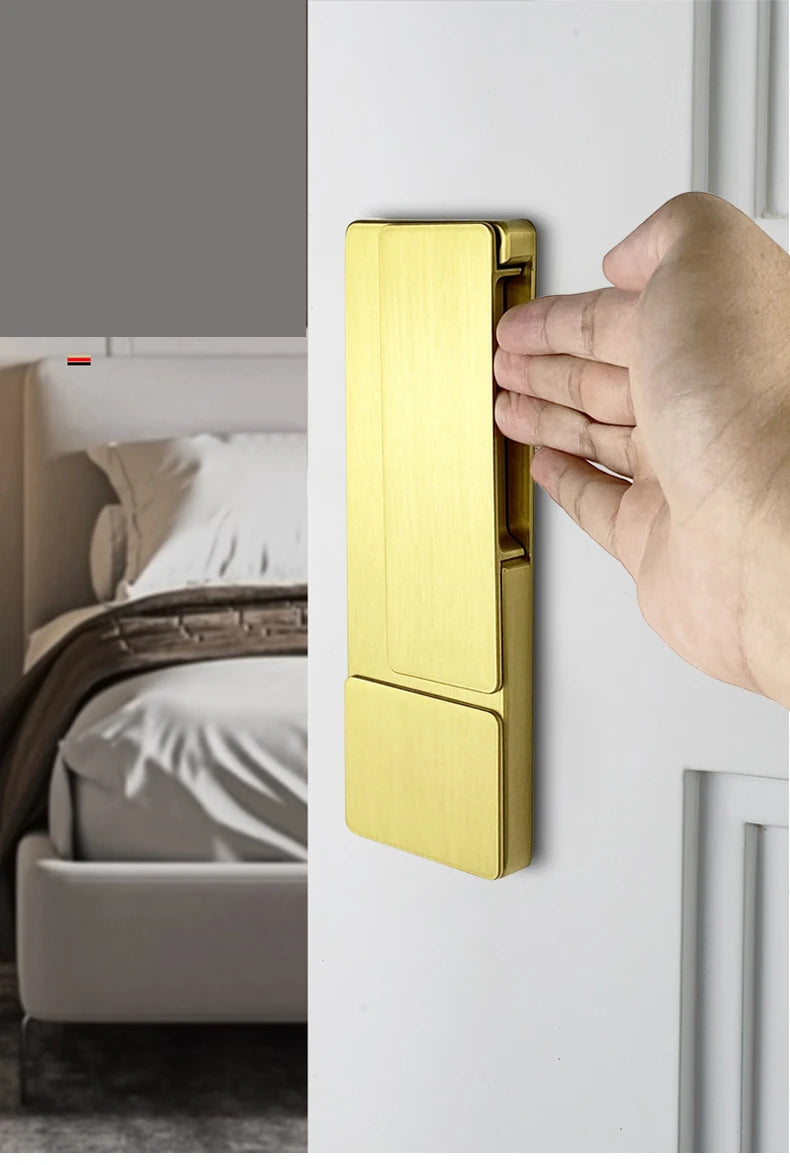 Advanced Security Lock, Invisible Lock, Indoor Bedroom, Bathroom Door Lock, Ultra-thin Silent Magnetic Suction, No Handle Lock