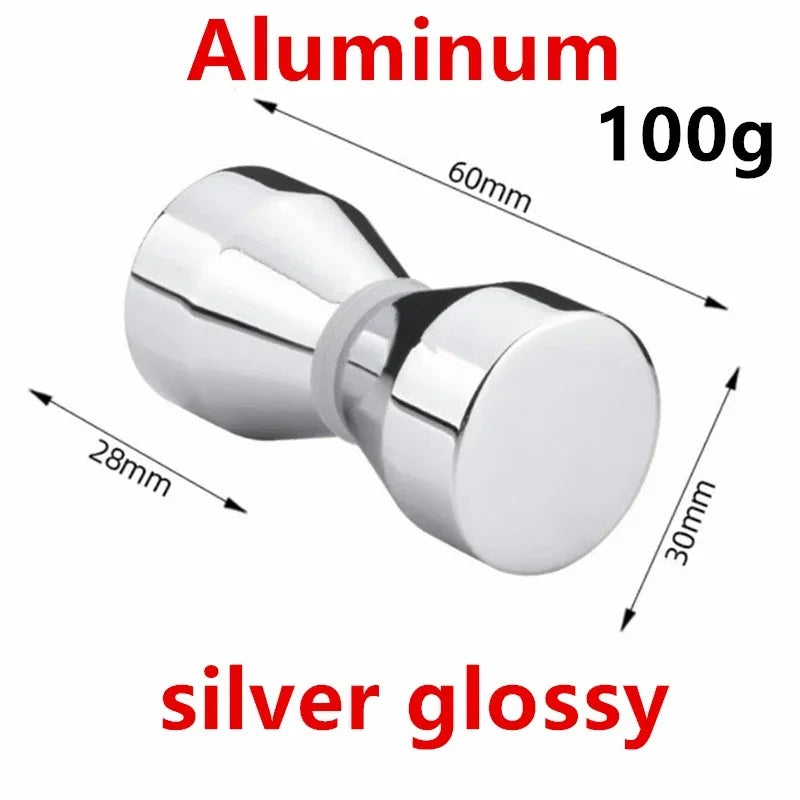 Bathroom Glass Door Knob Aluminum Alloy Shower Cabinet Window Kitchen Cupboard Hardware Handle with Screw Modern Home Decor