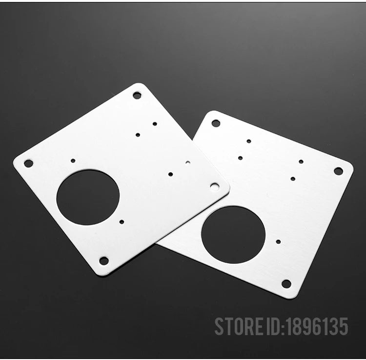 KAK 8pcs Hinge Repair Plate Brushed Stainless Steel Cabinet Hinge Fixing Plate Bracket Kit with Mounting Screws Door Hardware