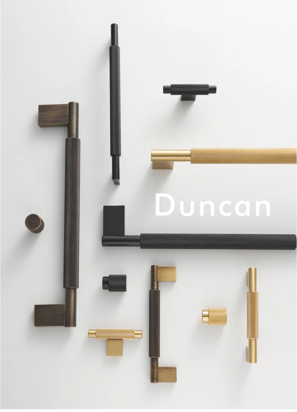 Nurlin Solid Brass Door Double Single Sided Cross Knurled Kitchen Refrigerator Appliance Closet Pull Bar Wood Gate Glass Door