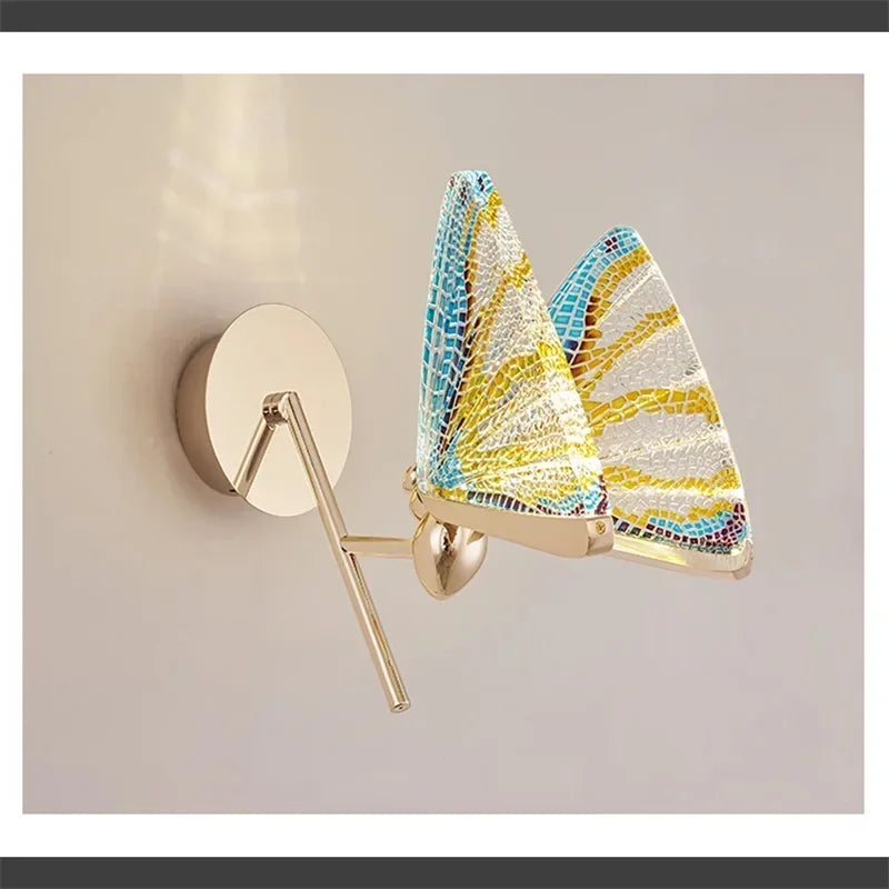 TEMAR Nordic Creative Butterfly Wall Lights Sconces Modern LED Lamps Fixtures Decorative for Home