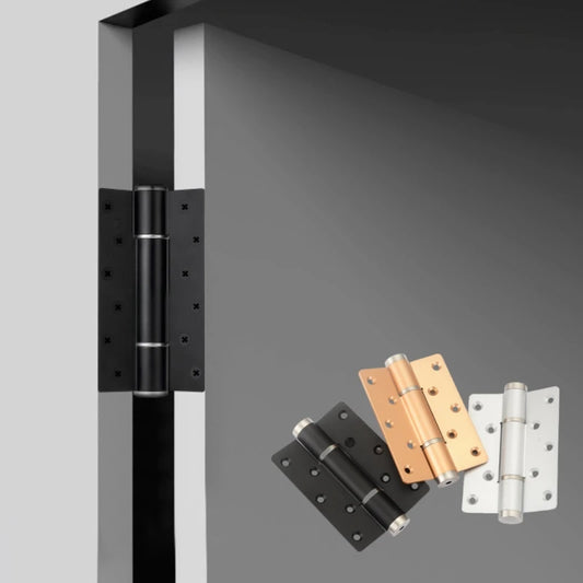 5-inch Hydraulic Damping Buffer Hinge Aluminum Alloy Flat Opening Hinge Automatic Door Closer Multifunctional Door Hardware