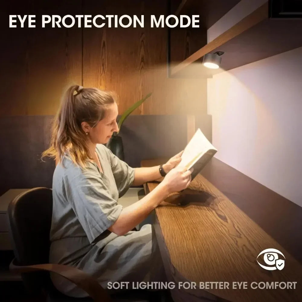 LED Wall Sconces light, 3 Brightness Levels 3 Color Modes Wall Lights Battery Operated 360° Rotatable Touch Control Wall lamp