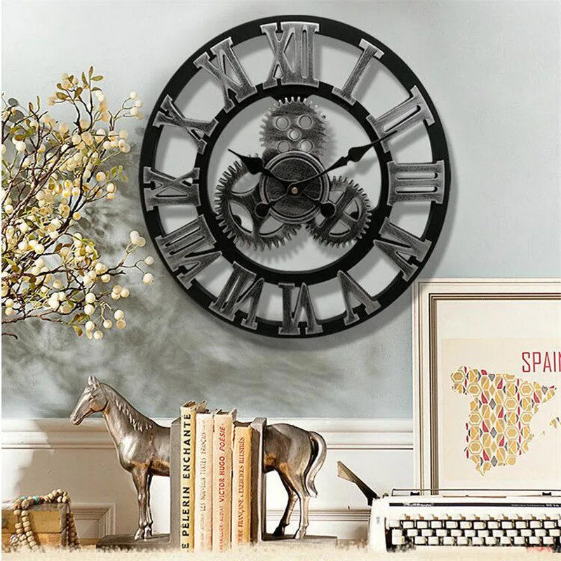 Buy Retro Industrial Wall Clock | Premium Decor $62.8