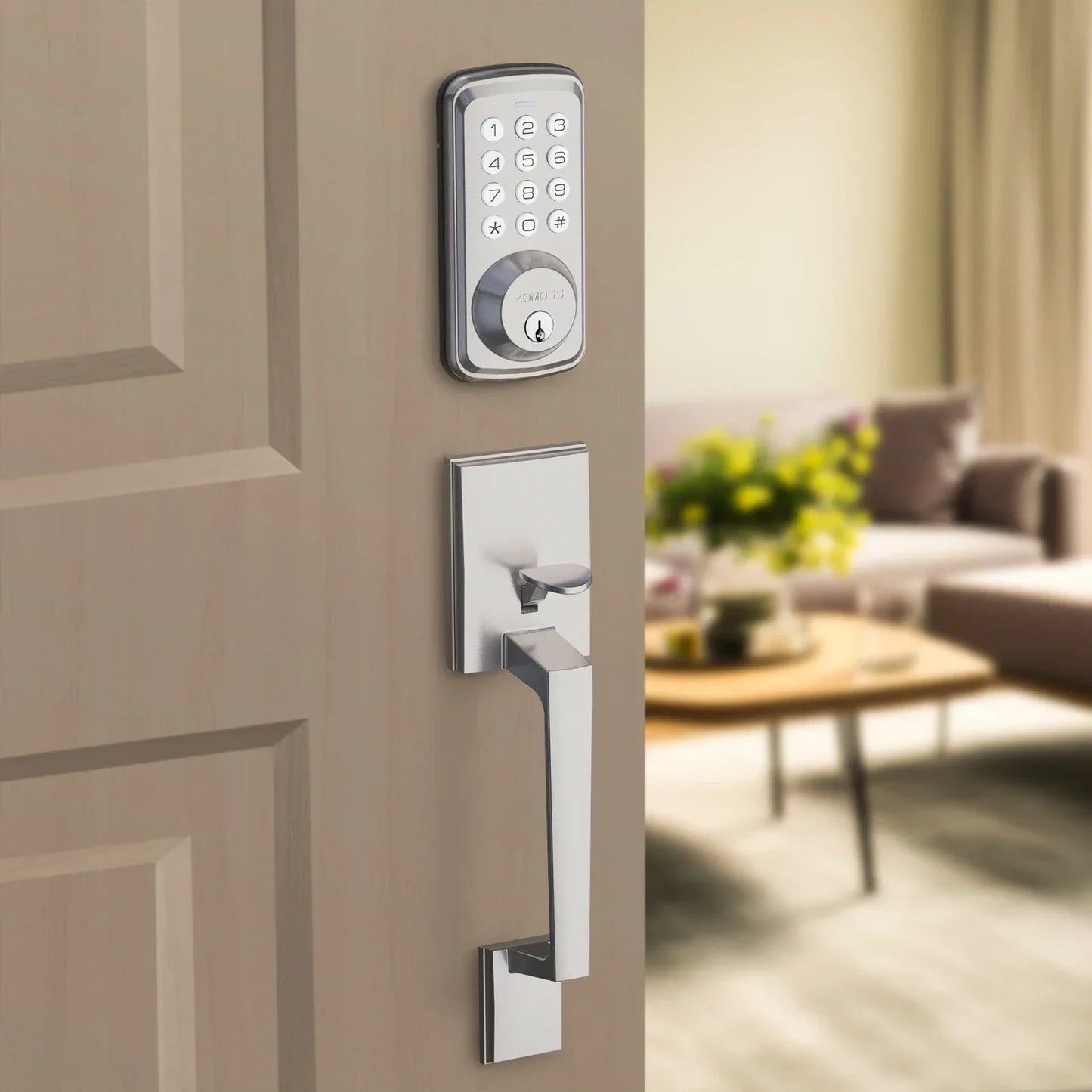 EUUKAIHG Smart Keypad Door Lock Set -Two-Door Knob Touch Fingerprint Password Lock-Keyless Entry Door Lock, Keyed Entry
