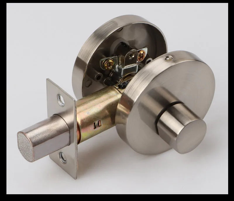 Zinc Alloy Deadlock Invisible Exit Square Door Lock Indoor Bedroom Passage Auxiliary Lock Door Single Tongue Hidden Lock