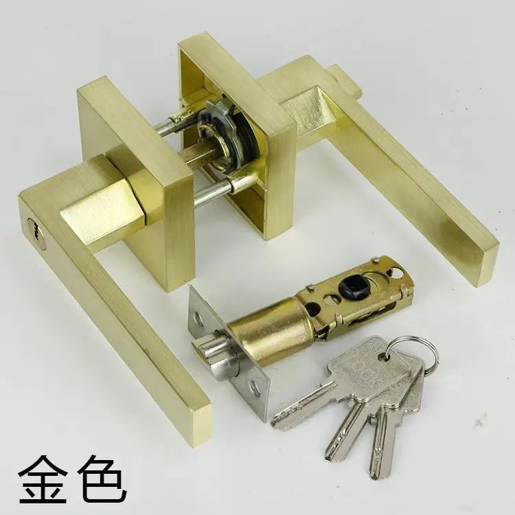 Premium Black Door Handle Lock for Bedrooms - Only $23.03