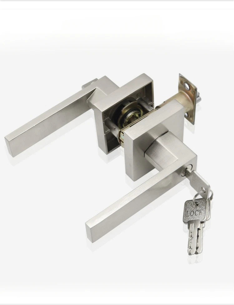 Premium Black Door Handle Lock for Bedrooms - Only $23.03