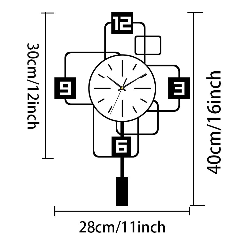 Silent wall clock ideal for quiet spaces like bedrooms
