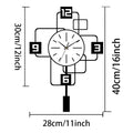 Silent wall clock ideal for quiet spaces like bedrooms
