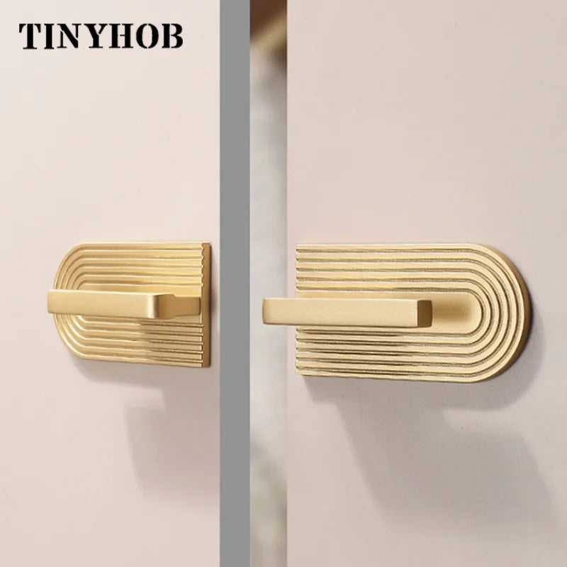 Golden Cupboard Door Handle Modern Minimalist Wardrobe Door Knob Drawer Knobs Shoe Cabinet Handle Furniture Handle