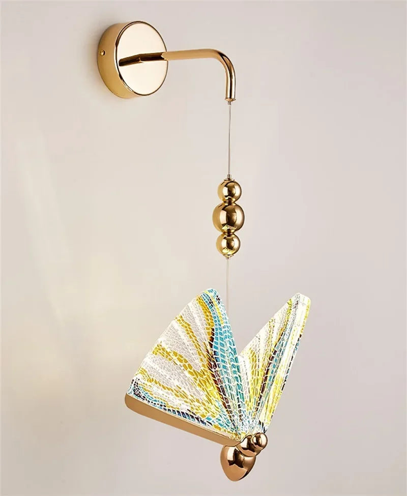 TEMAR Nordic Creative Butterfly Wall Lights Sconces Modern LED Lamps Fixtures Decorative for Home
